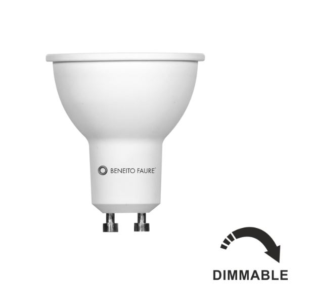 Lampe LED BENEITO GU10 Hook - 6W 3000K 594Lm 60° 25 000H dimmable - Garantie 3ans